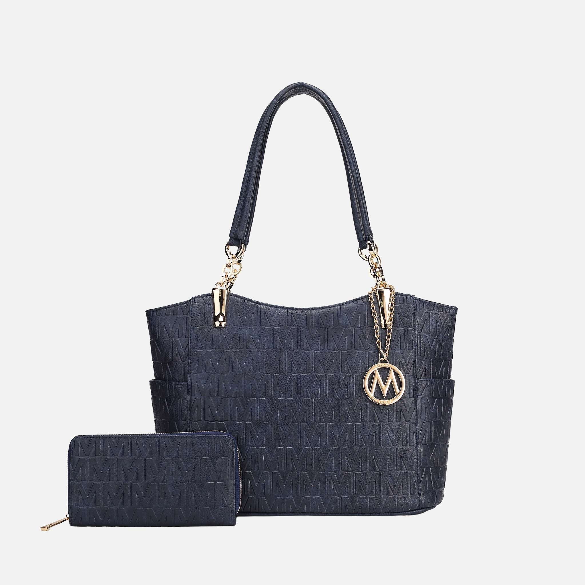 MKF Collection by Mia K. - Allison Signature Tote Bag and Wallet Set