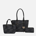 MKF Collection by Mia K. - Lady II Signature Tote Bag and Set