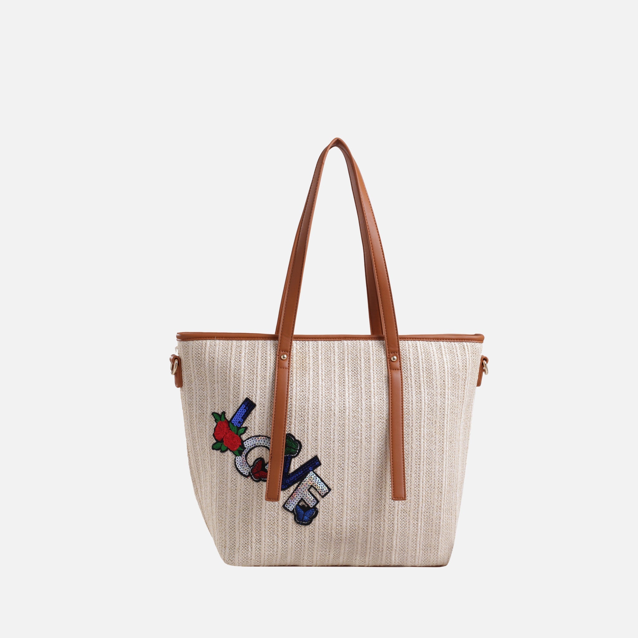 MKF Collection by Mia K. - Hampton Woven Beach Tote Bag