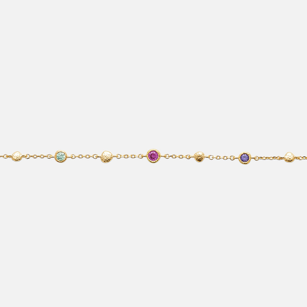 MKF Collection by Mia K. - Elara Multi-Stone Station Bracelet