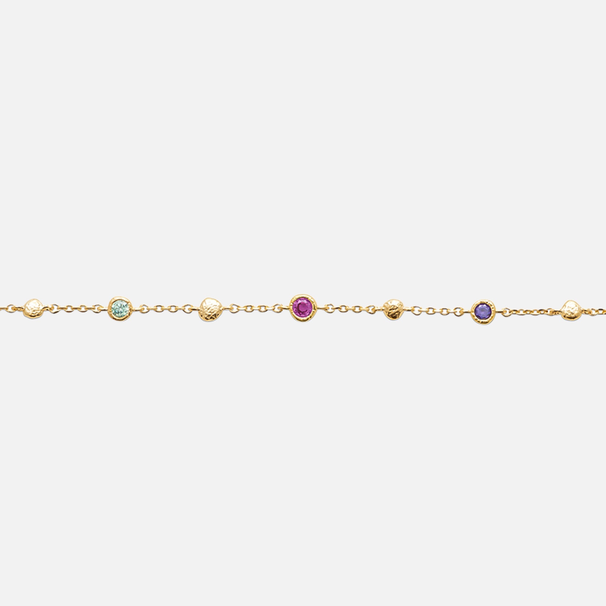 MKF Collection by Mia K. - Elara Multi-Stone Station Bracelet