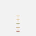 MKF Collection by Mia K. - Iris Multi-Stone Linear Drop Earrings