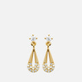 MKF Collection by Mia K. - Selene Open Teardrop Earrings