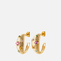 MKF Collection by Mia K. - Chroma Ribbed Hoops