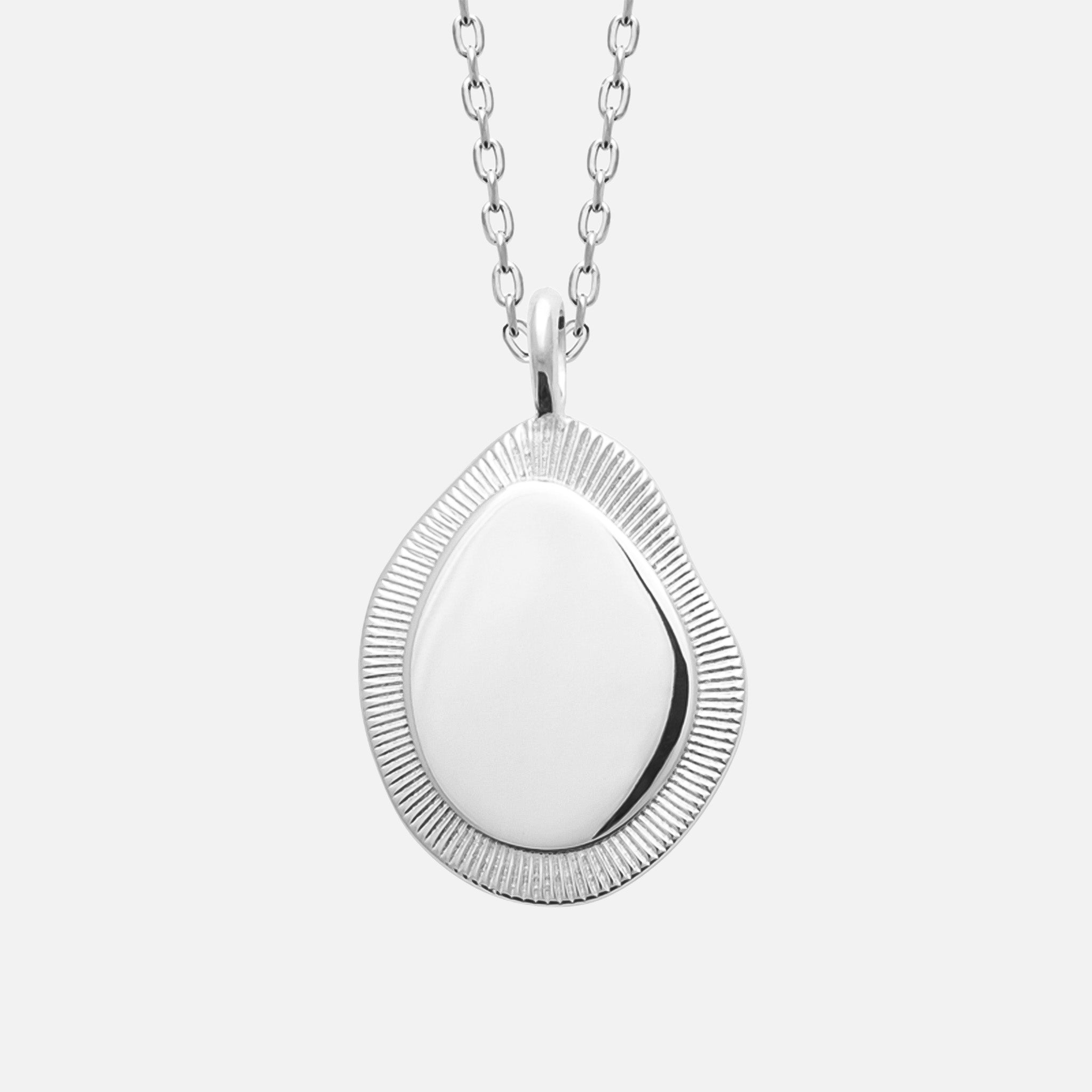 MKF Collection by Mia K. - Elaris Contour Pendant Necklace
