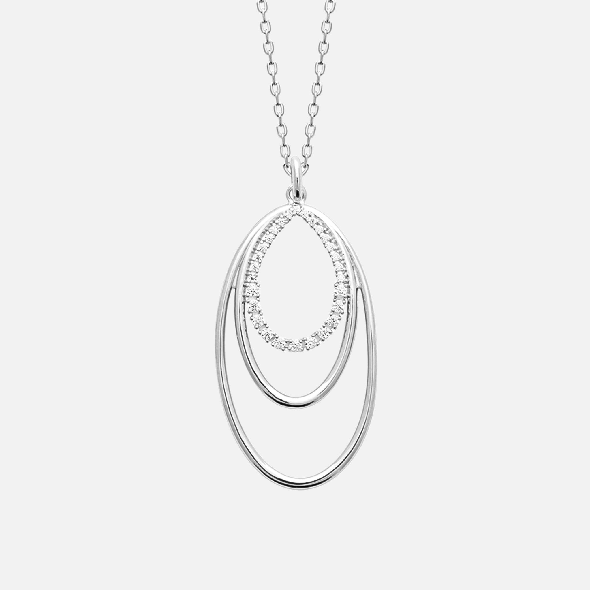 MKF Collection by Mia K. - Oriana Tiered Nest Pendant
