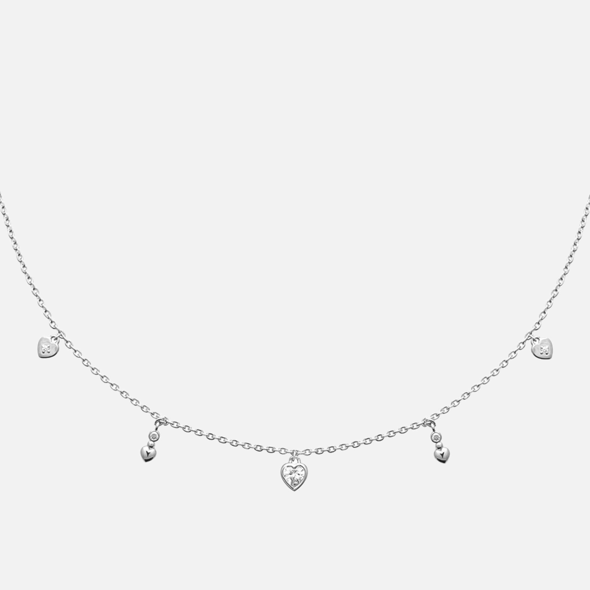 MKF Collection by Mia K. - Amora Heart Station Necklace