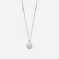 MKF Collection by Mia K. - Ethereal Frost Teardrop Necklace
