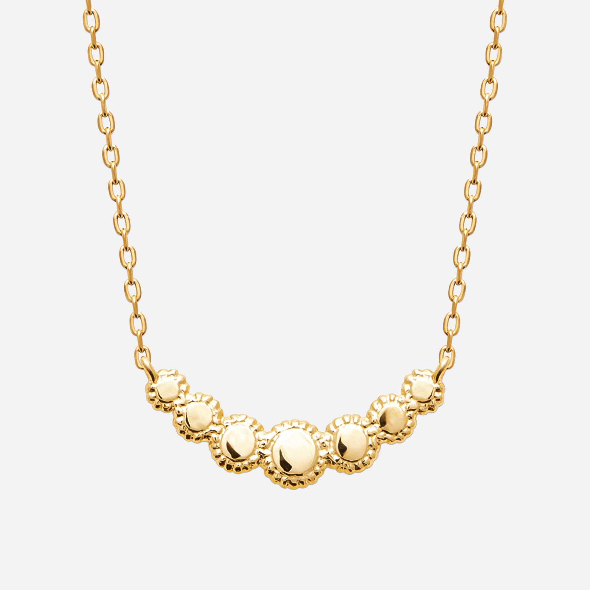 MKF Collection by Mia K. - Gilded Solstice Arch Necklace