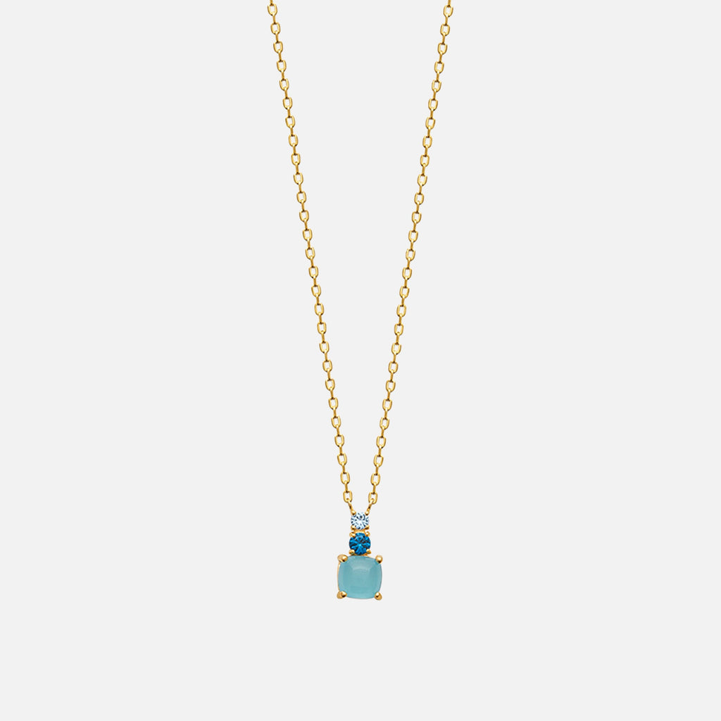 MKF Collection by Mia K. - Azure Drift Pendant