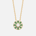 MKF Collection by Mia K. - Emerald Kaleidoscope Medallion