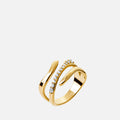 MKF Collection by Mia K. - Serpens Pavé Wrap Ring