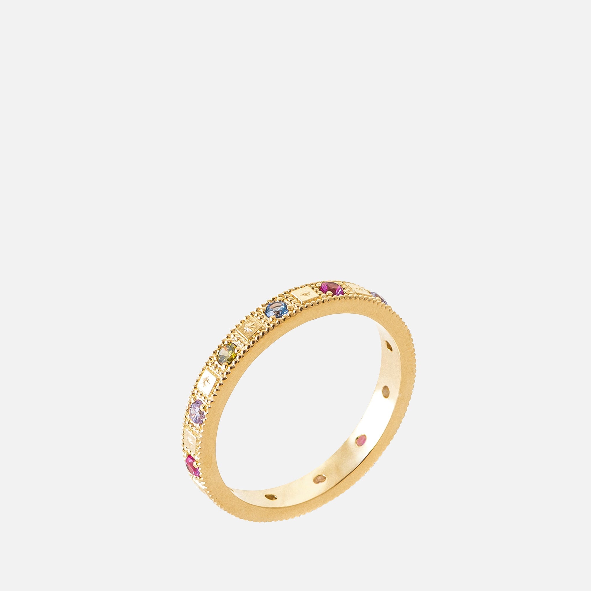 MKF Collection by Mia K. - Celestia Mosaic Band Ring