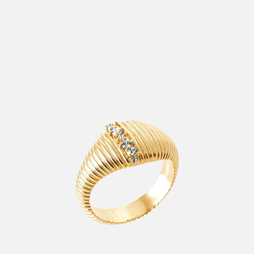 MKF Collection by Mia K. - Orion Ribbed Ring