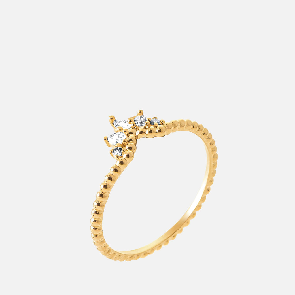 MKF Collection by Mia K. - Solenya Cluster Beaded Ring
