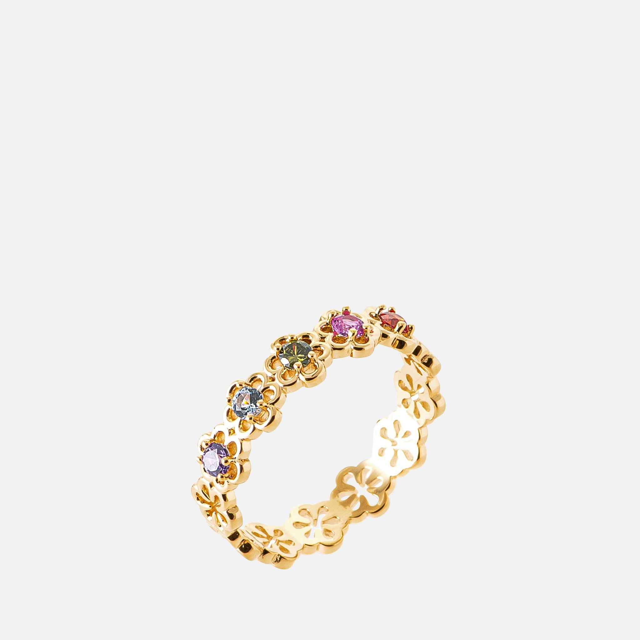 MKF Collection by Mia K. - Flora Meadow Eternity Ring