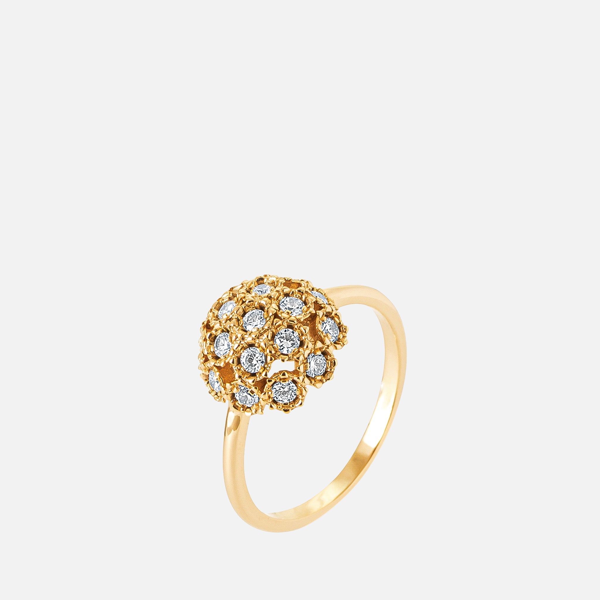 MKF Collection by Mia K. - Honeycomb Bloom Statement Ring