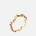 MKF Collection by Mia K. - Virella Prism Band Ring