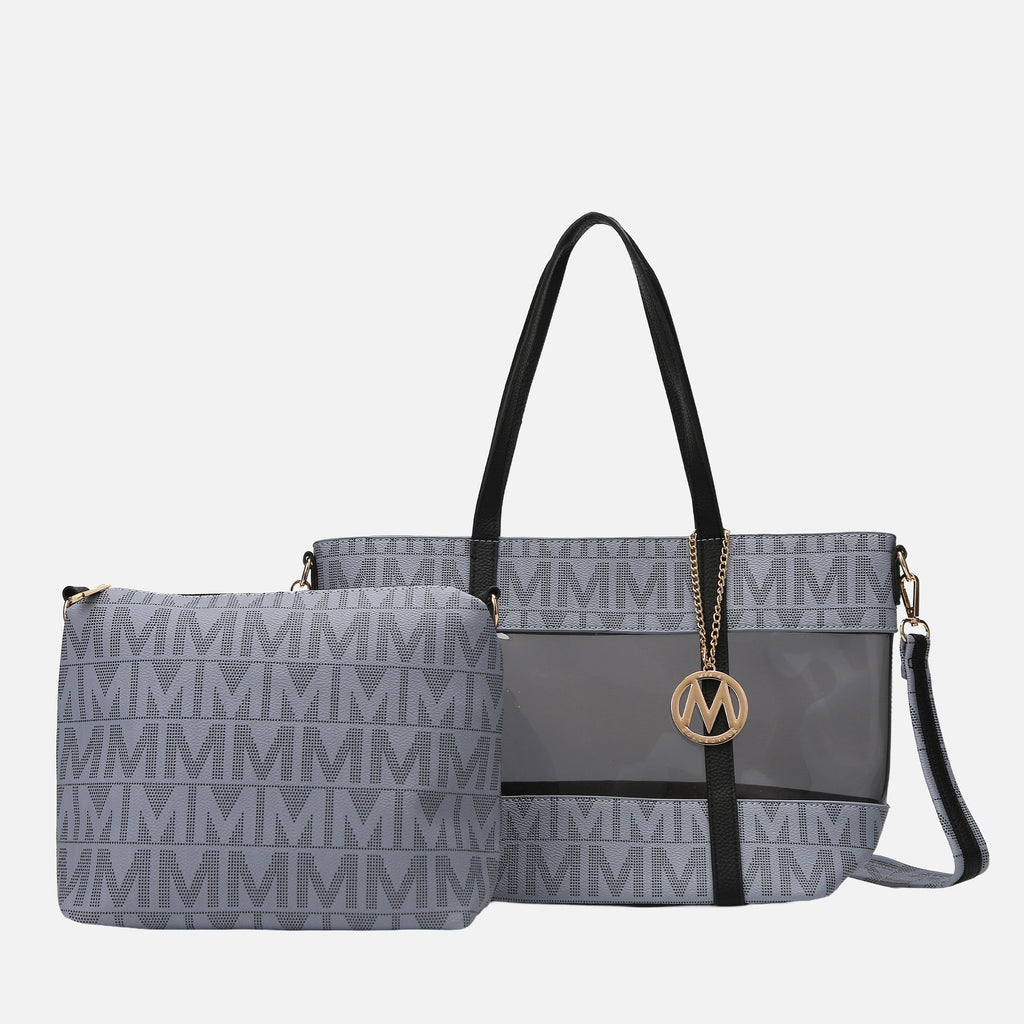 MKF Collection by Mia K. - Belinda Signature Tote Bag and Pouch Set