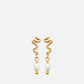 MKF Collection by Mia K. - Serpentine Tide Pearl Drops