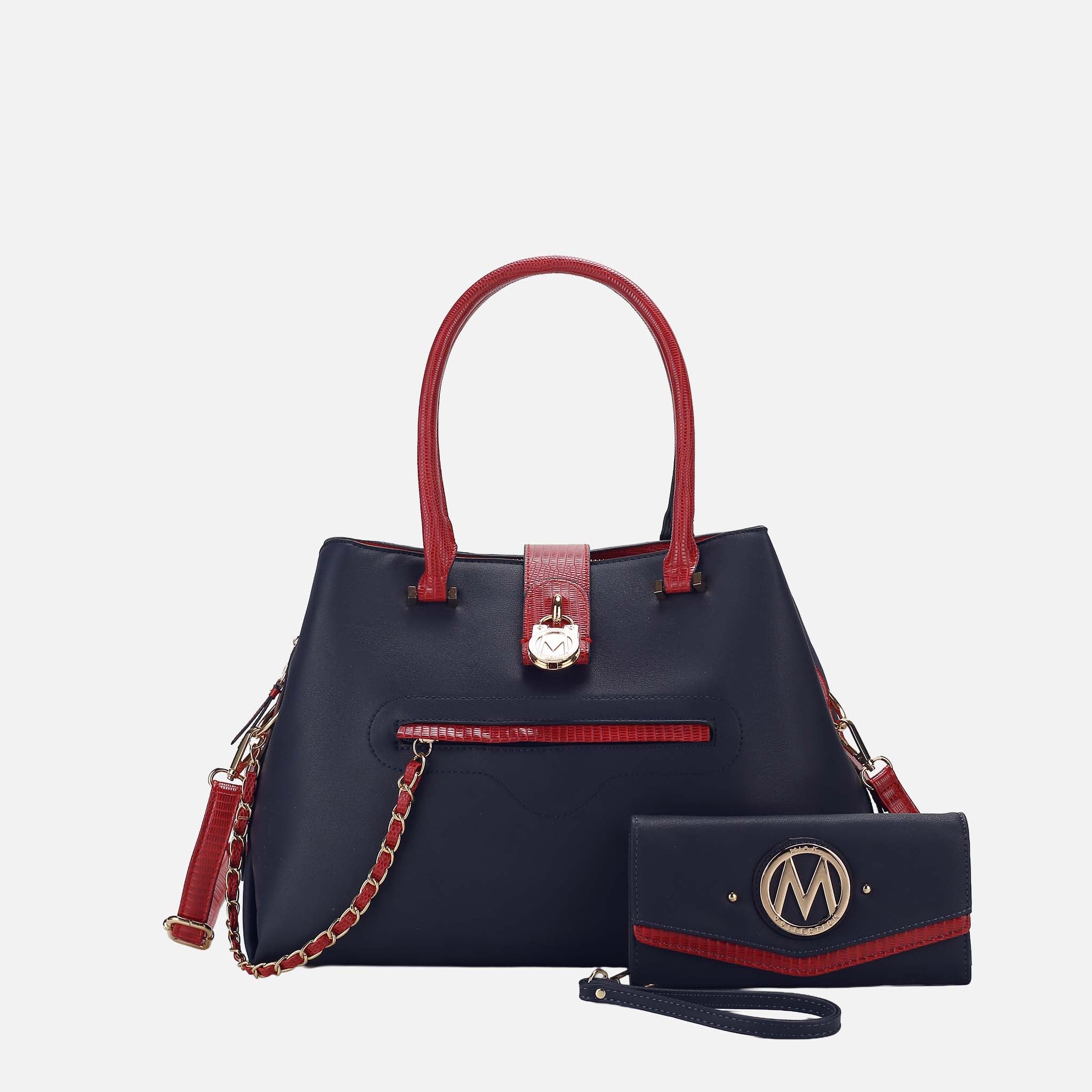 MKF Collection by Mia K. - Edith Vegan Leather Women Tote Bag With wallet