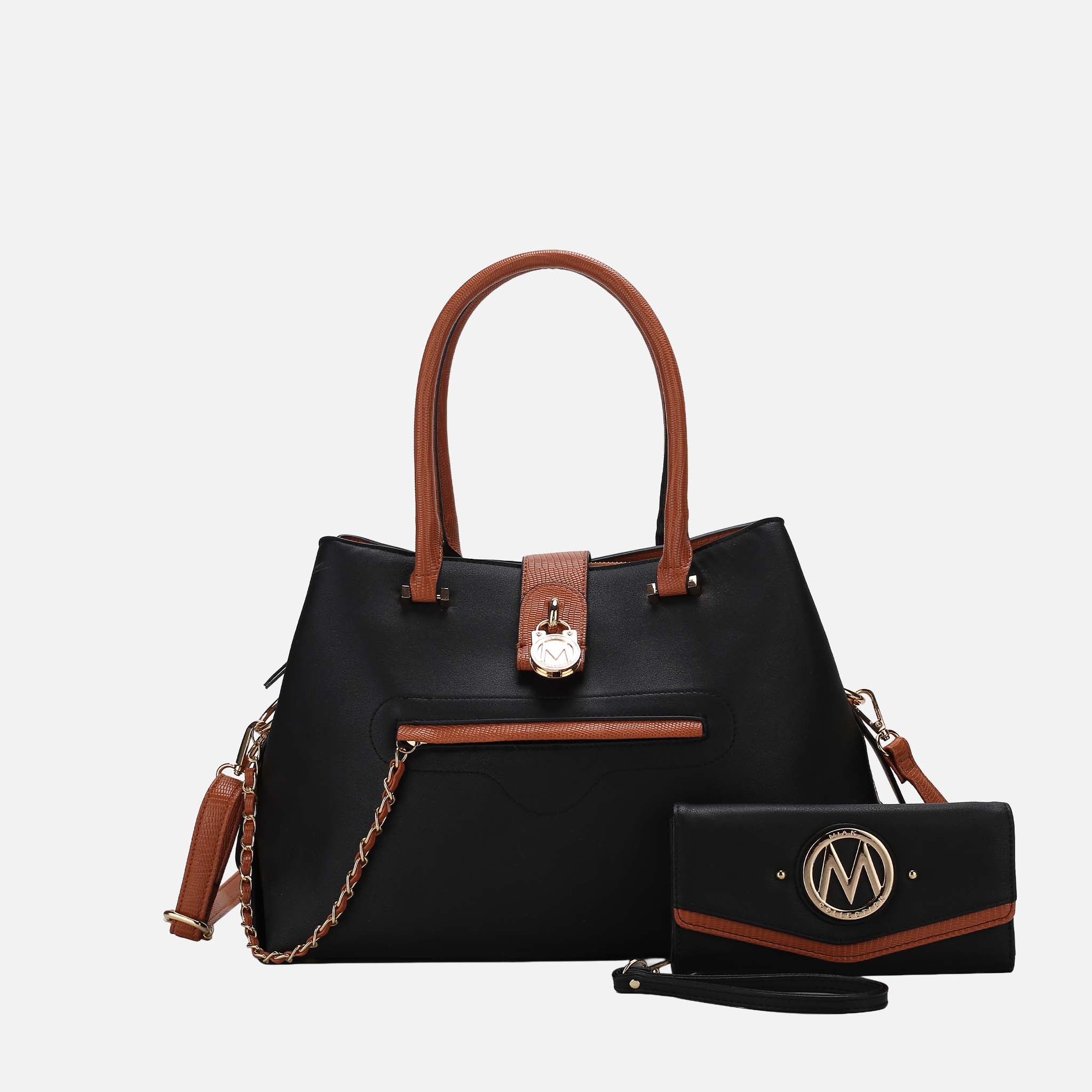 MKF Collection by Mia K. - Edith Vegan Leather Women Tote Bag With wallet