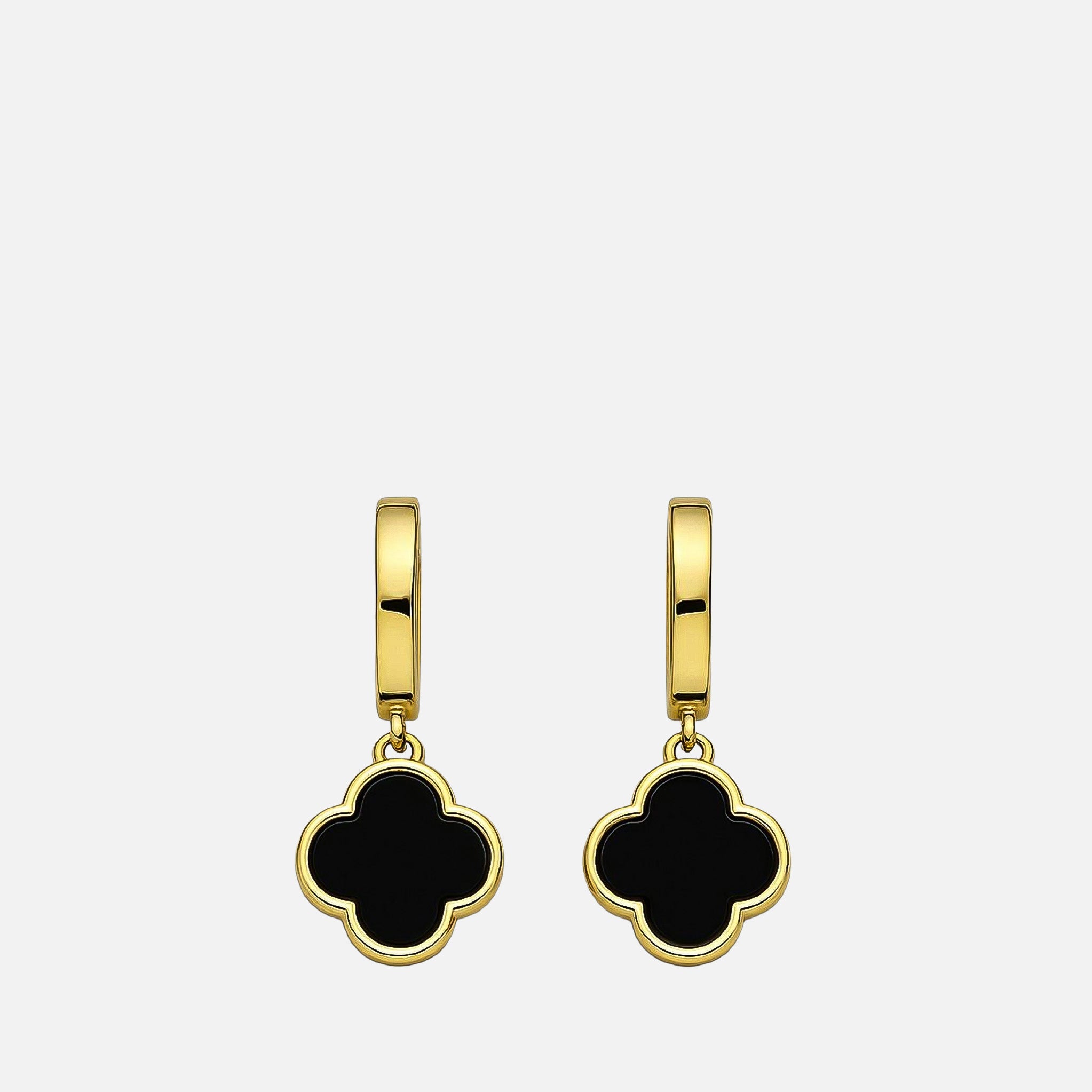 MKF Collection by Mia K. - Clover Drop Earrings