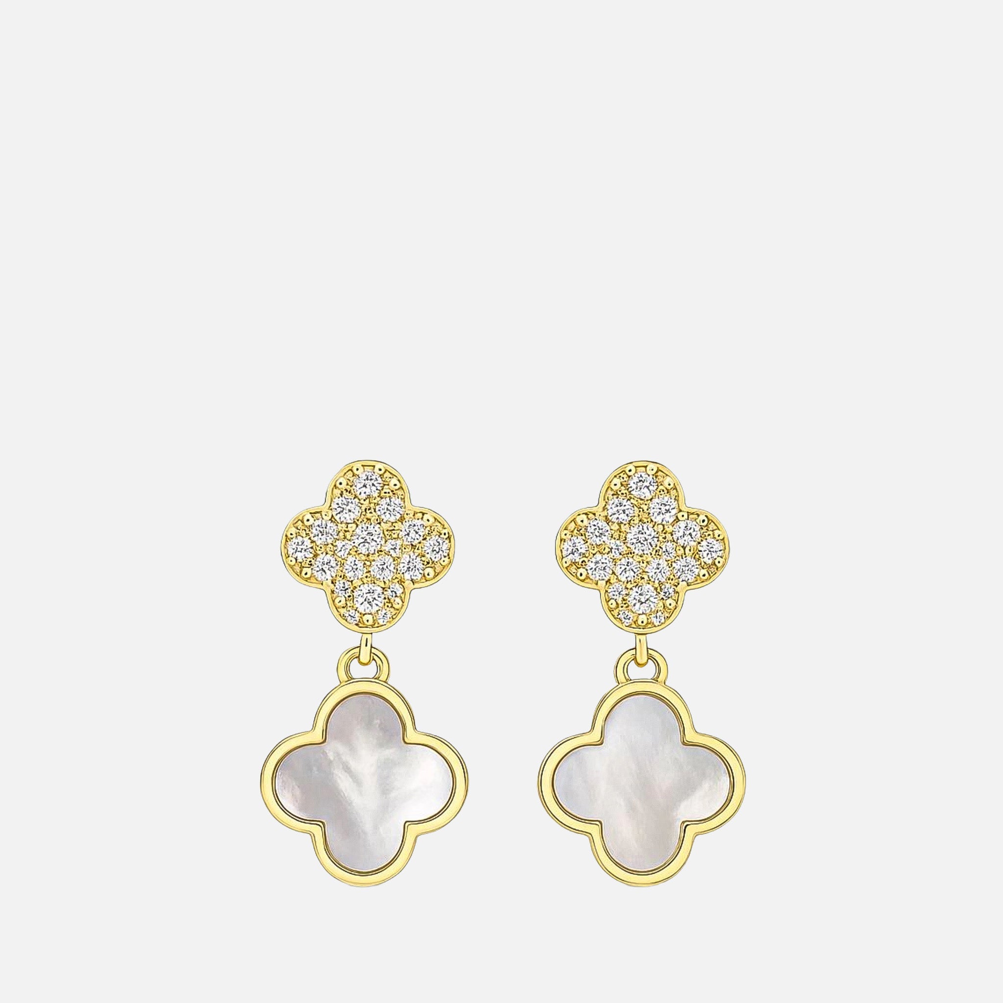 MKF Collection by Mia K. - Lustre Pearl Drop Earrings