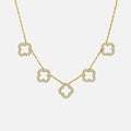 MKF Collection by Mia K. - V Clover Necklace