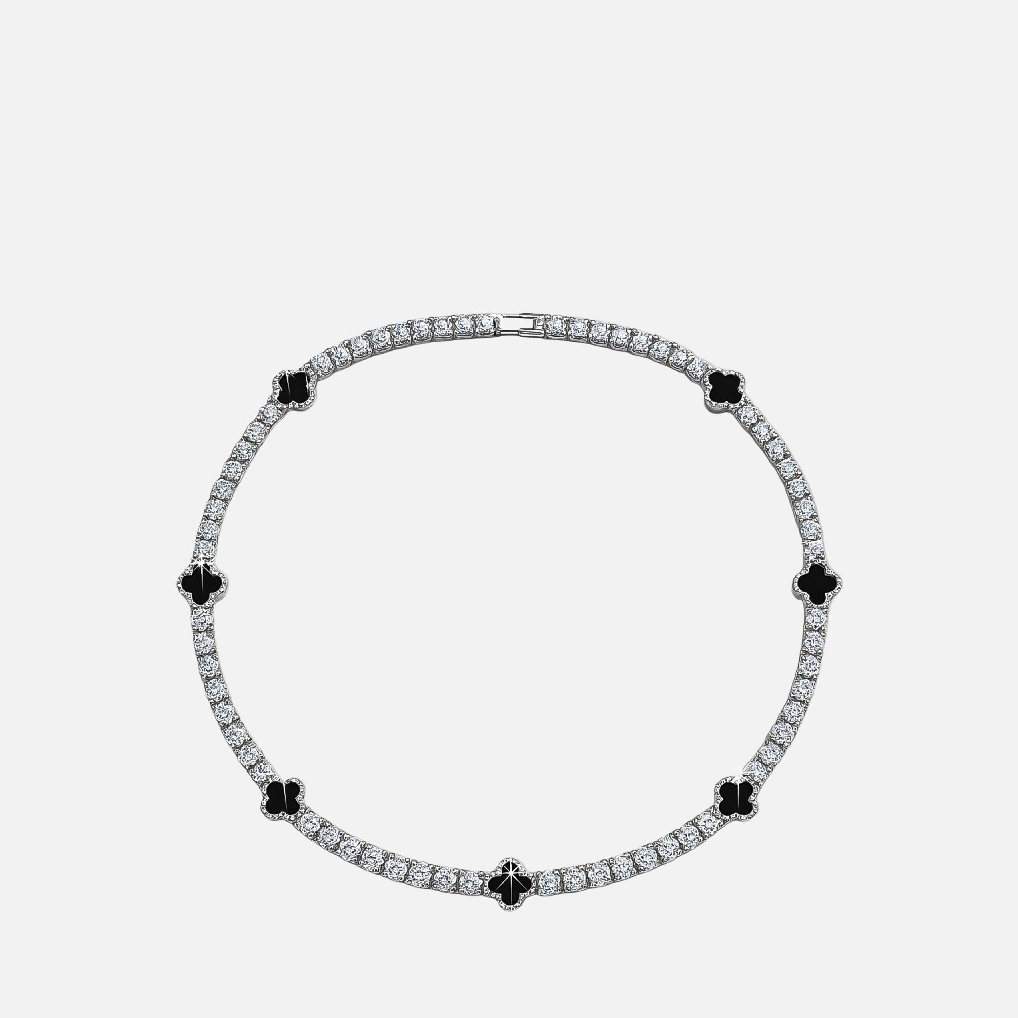 MKF Collection by Mia K. - Noir Line Necklace