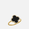 Noir Clover Ring