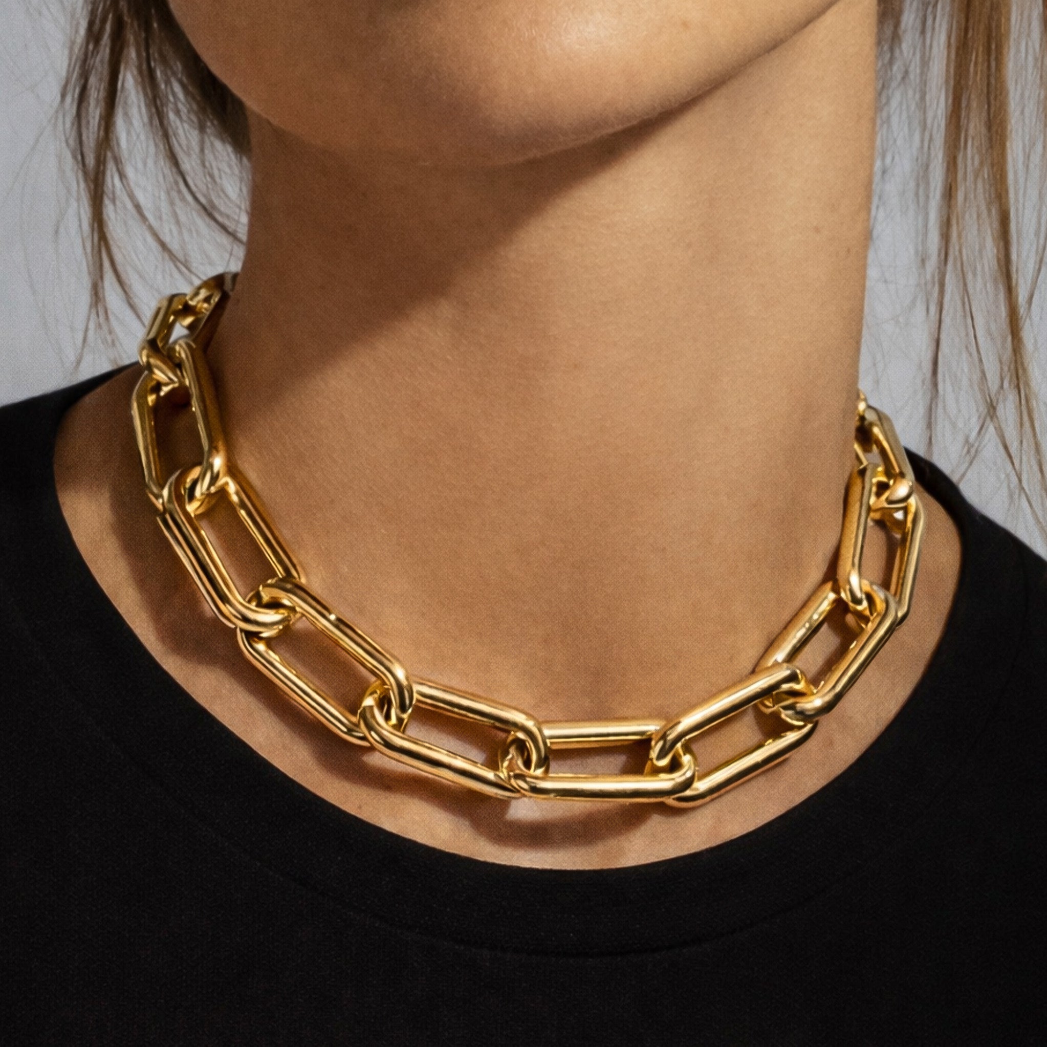 MKF Collection by Mia K. - Mercer Link Necklace
