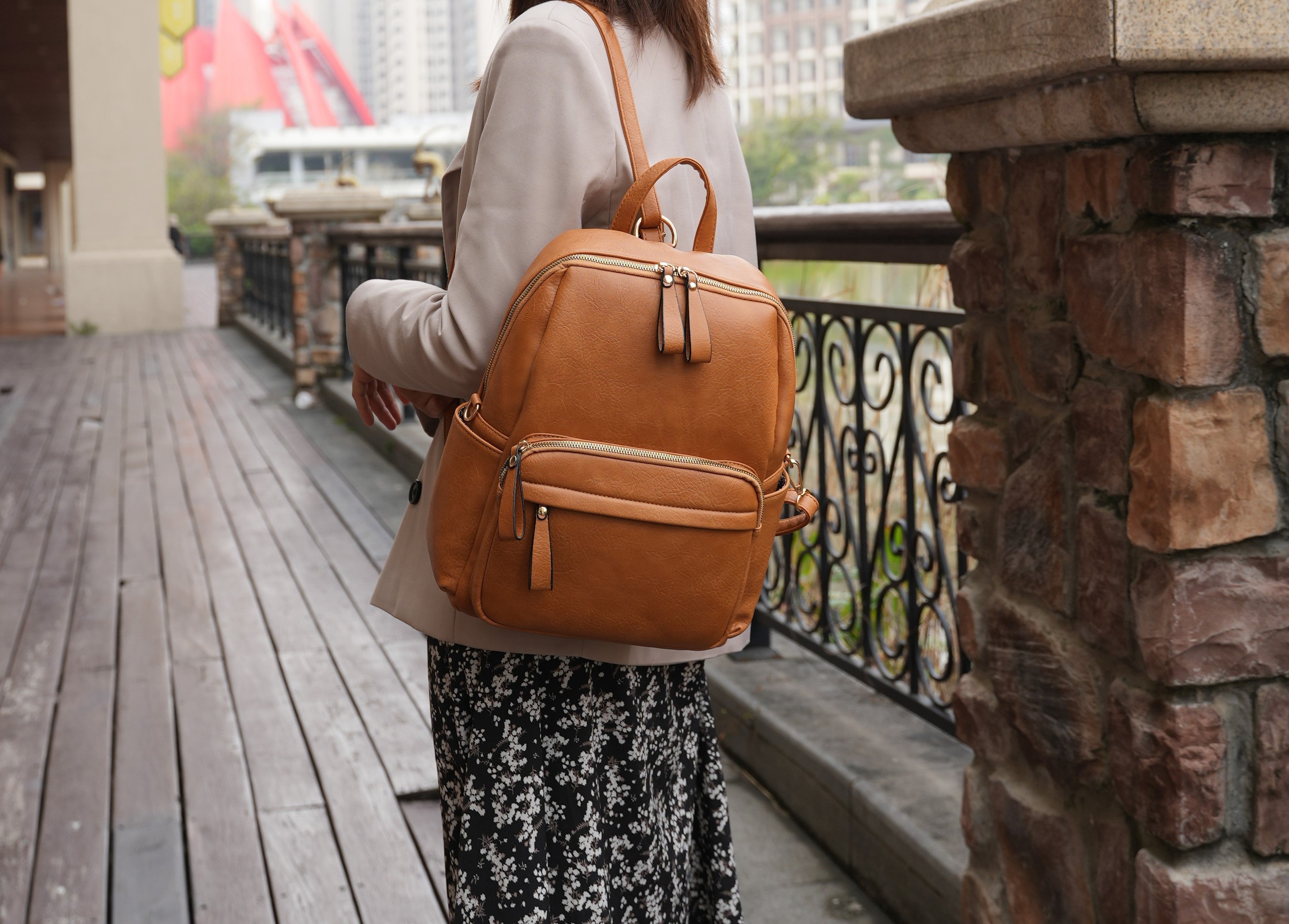 MKF Collection by Mia K. - Yolane Convertible Backpack