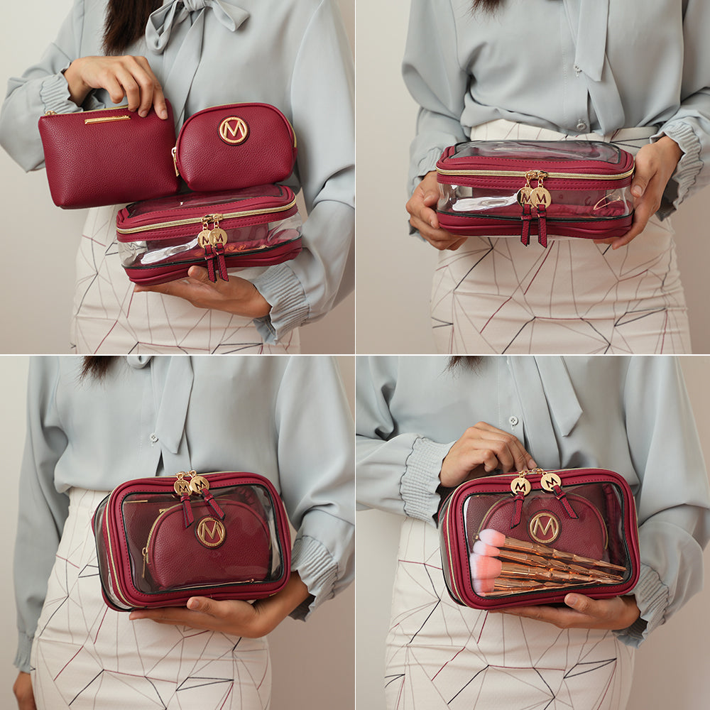 MKF Collection by Mia K. - Laura Cosmetic Case and Set