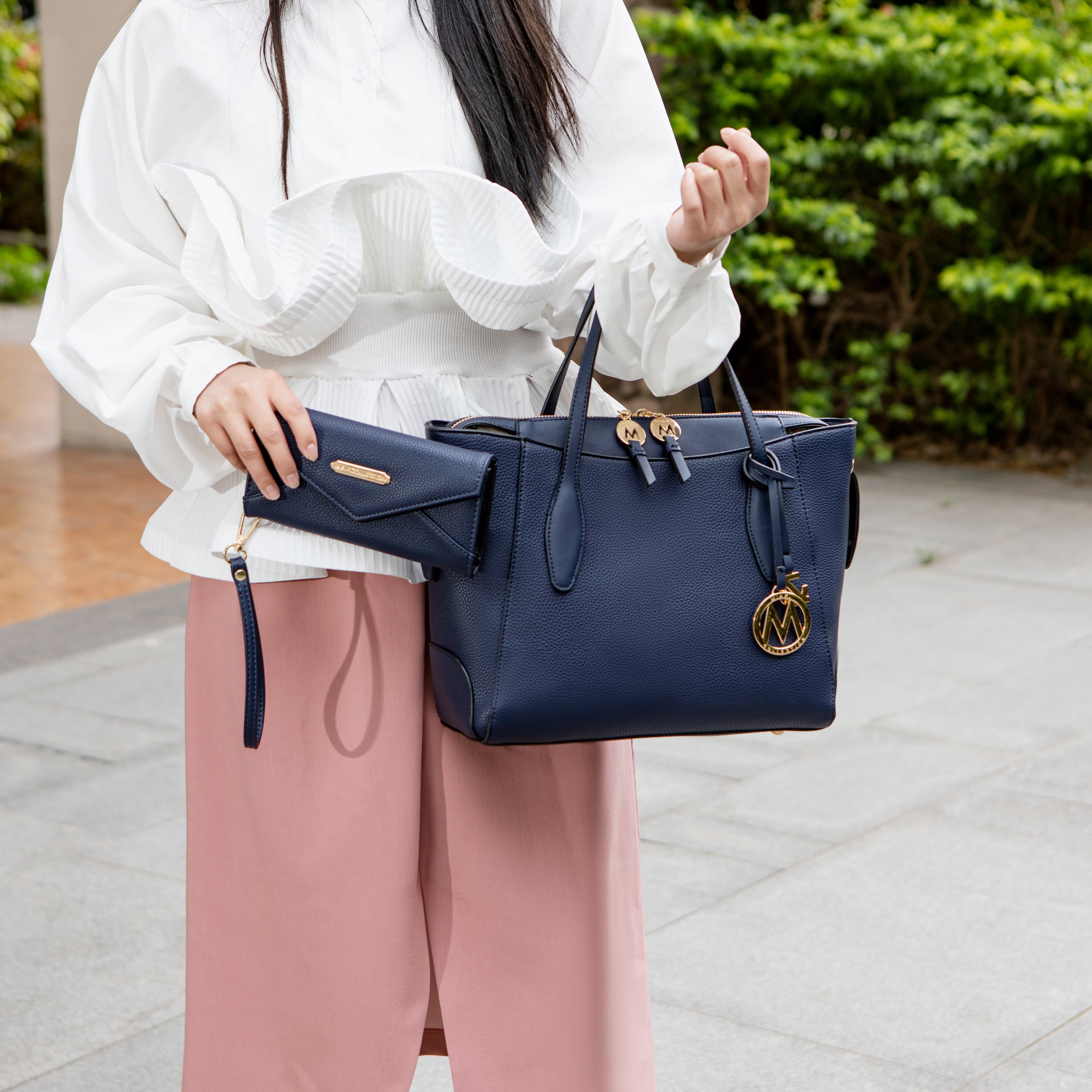 MKF Collection by Mia K. - Bruna Tote Bag and Wallet Set
