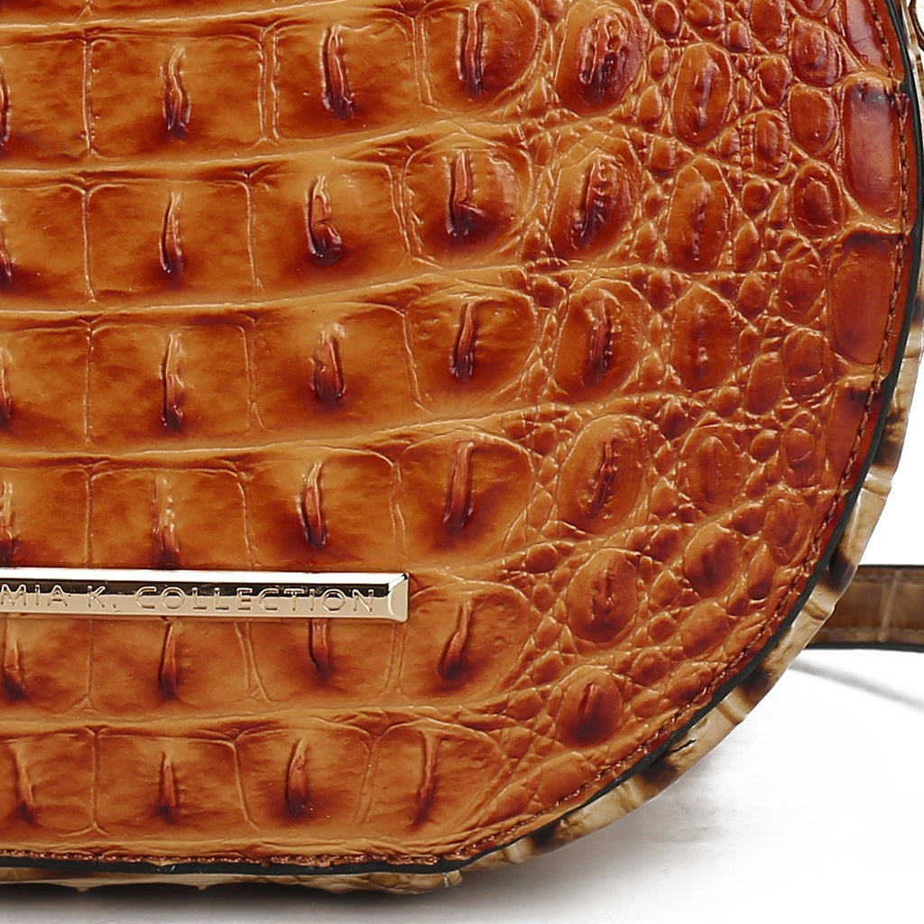 MKF Collection by Mia K. - Ynnari Croc Round Crossbody Bag