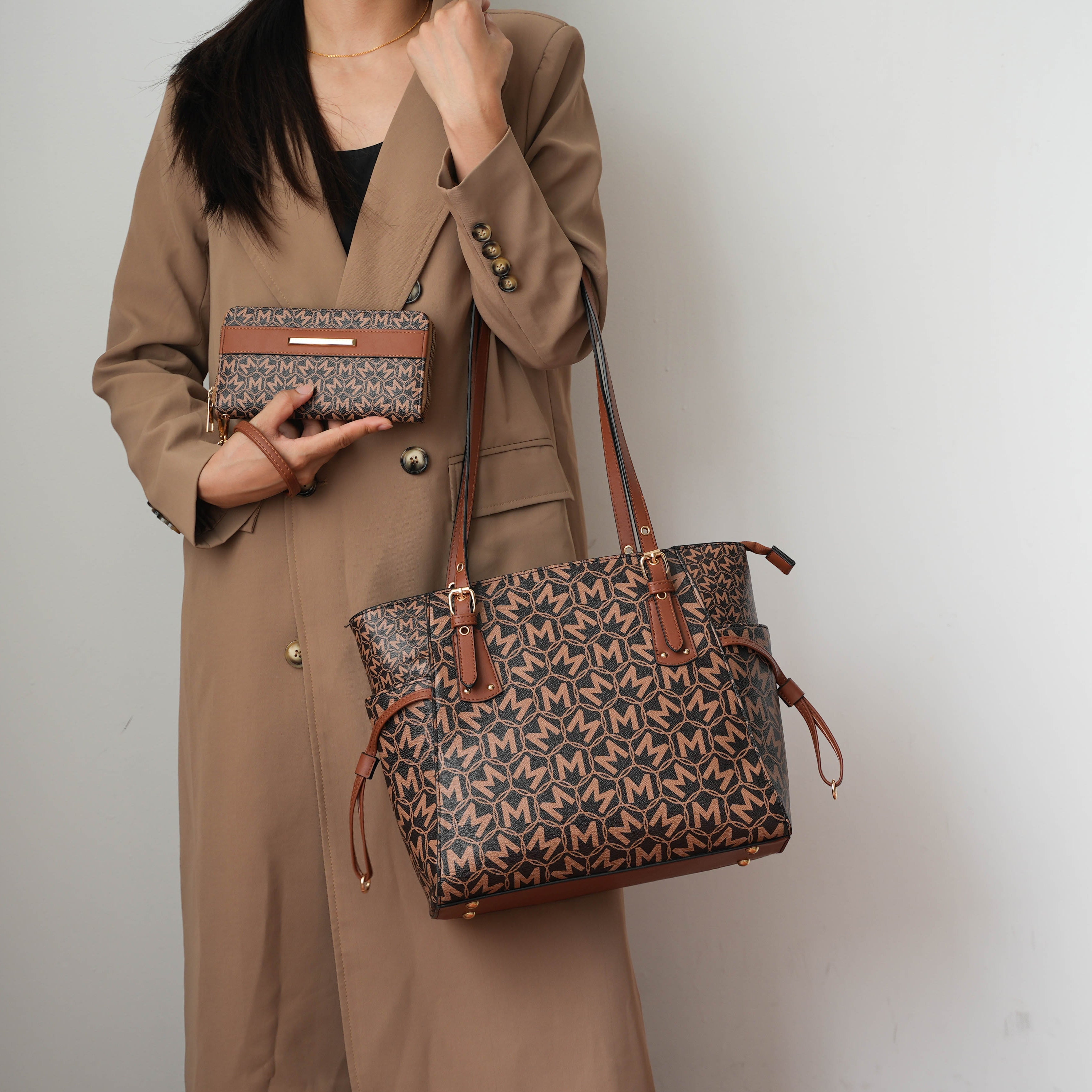 MKF Collection by Mia K. - Pauline Tote Bag and Set