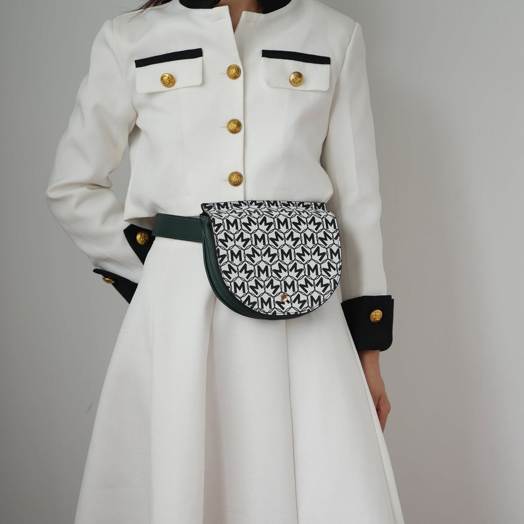 MKF Collection by Mia K. - Daksha Monogram Belt Waist Bag