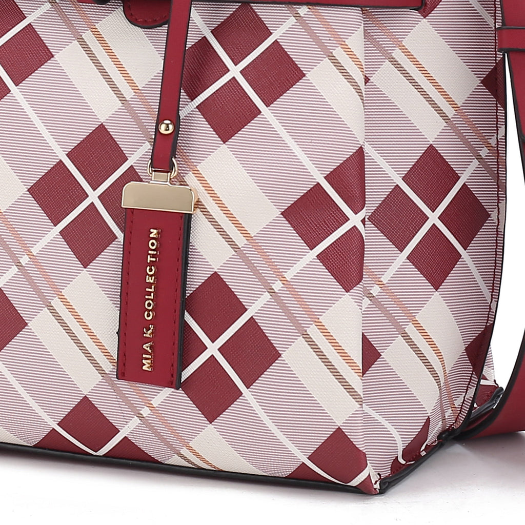MKF Collection by Mia K. - Vivian Plaid Shoulder Bag