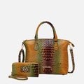 MKF Collection by Mia K. - Liora Gradient Croc Shoulder Bag and Wallet Set