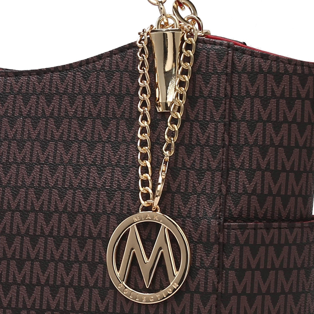 MKF Collection by Mia K. - Savannah Signature Tote Bag and Wallet Set