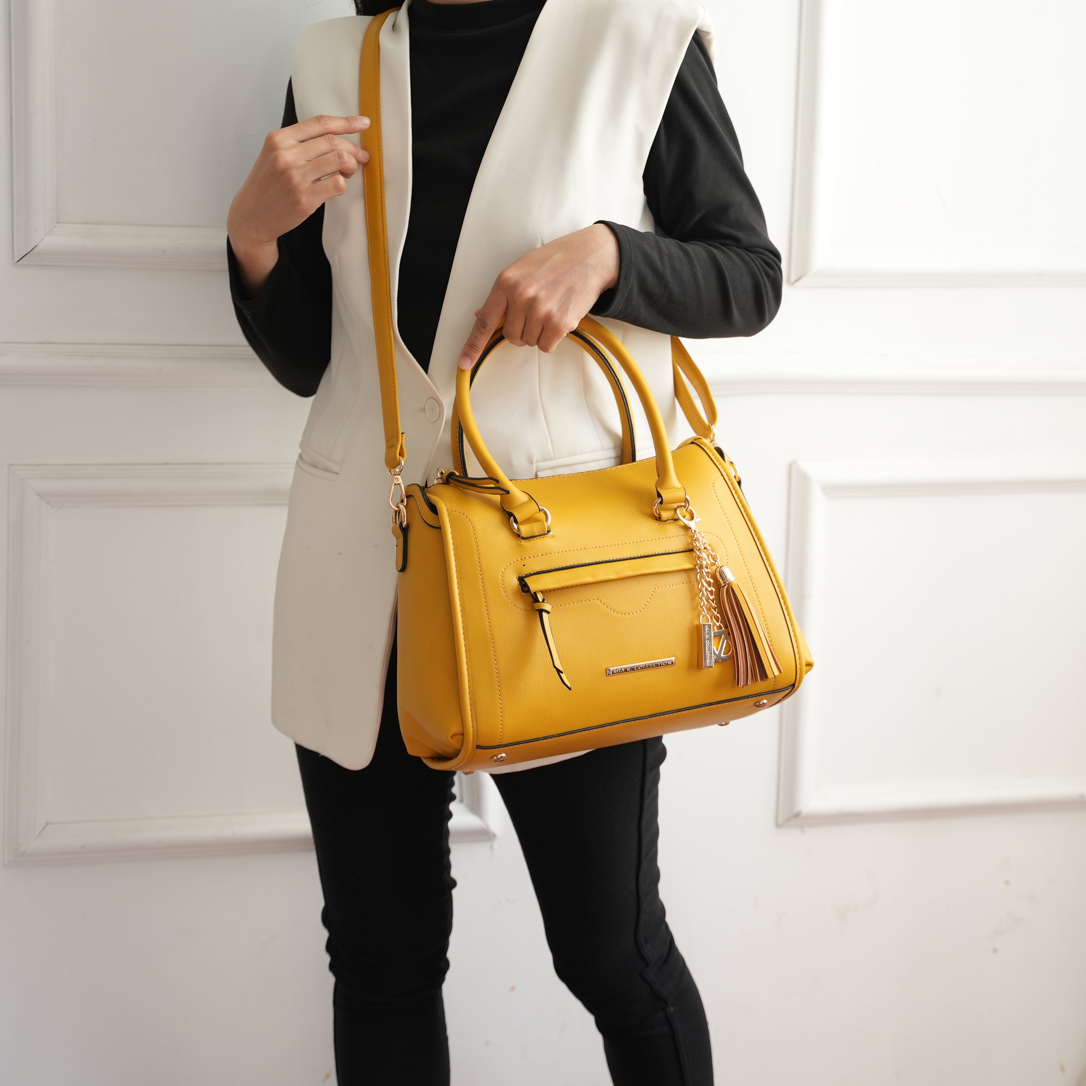 MKF Collection by Mia K. - Valeria Shoulder Bag and Bracelet Keyring