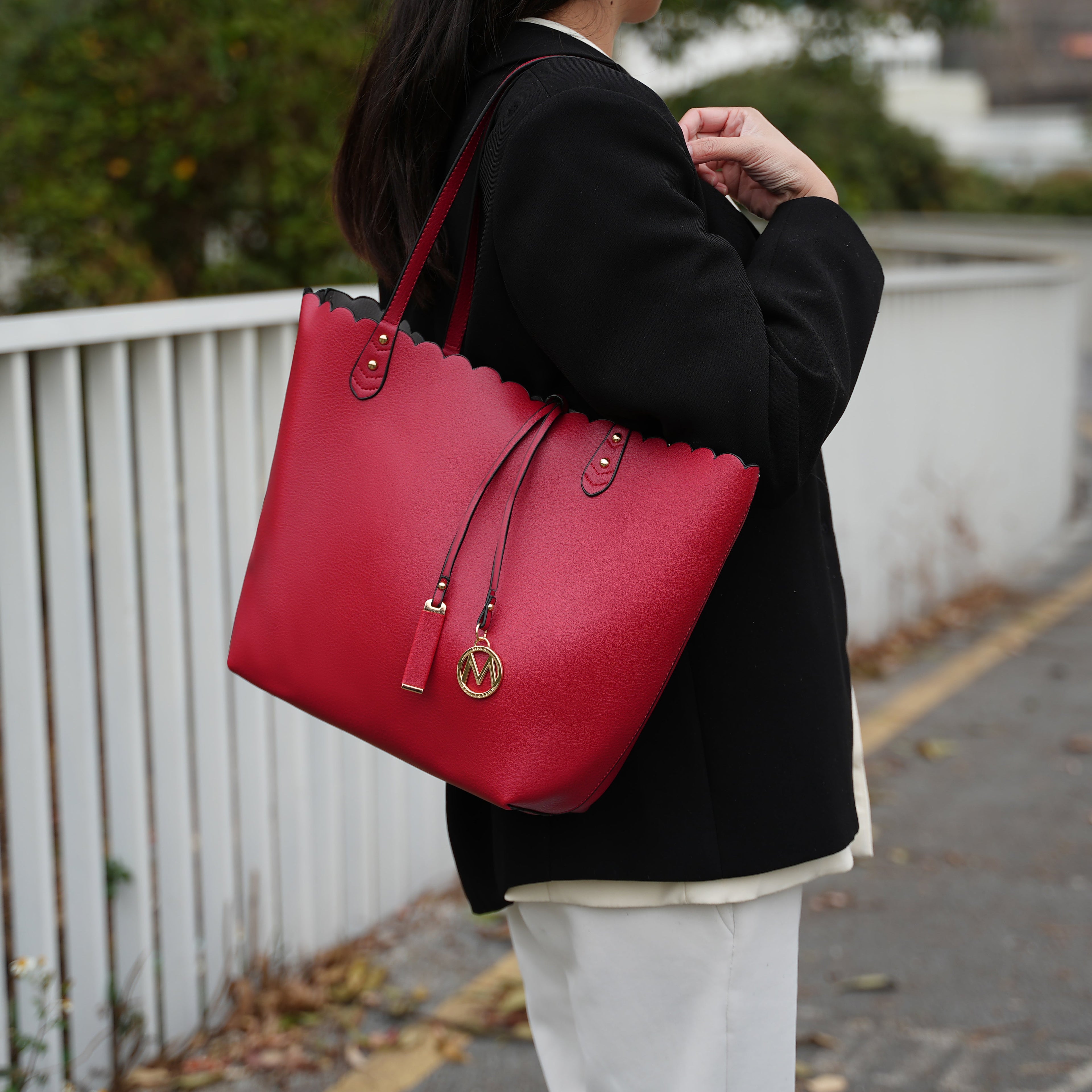 MKF Collection by Mia K. - Amahia Tote Bag and Crossbody Set