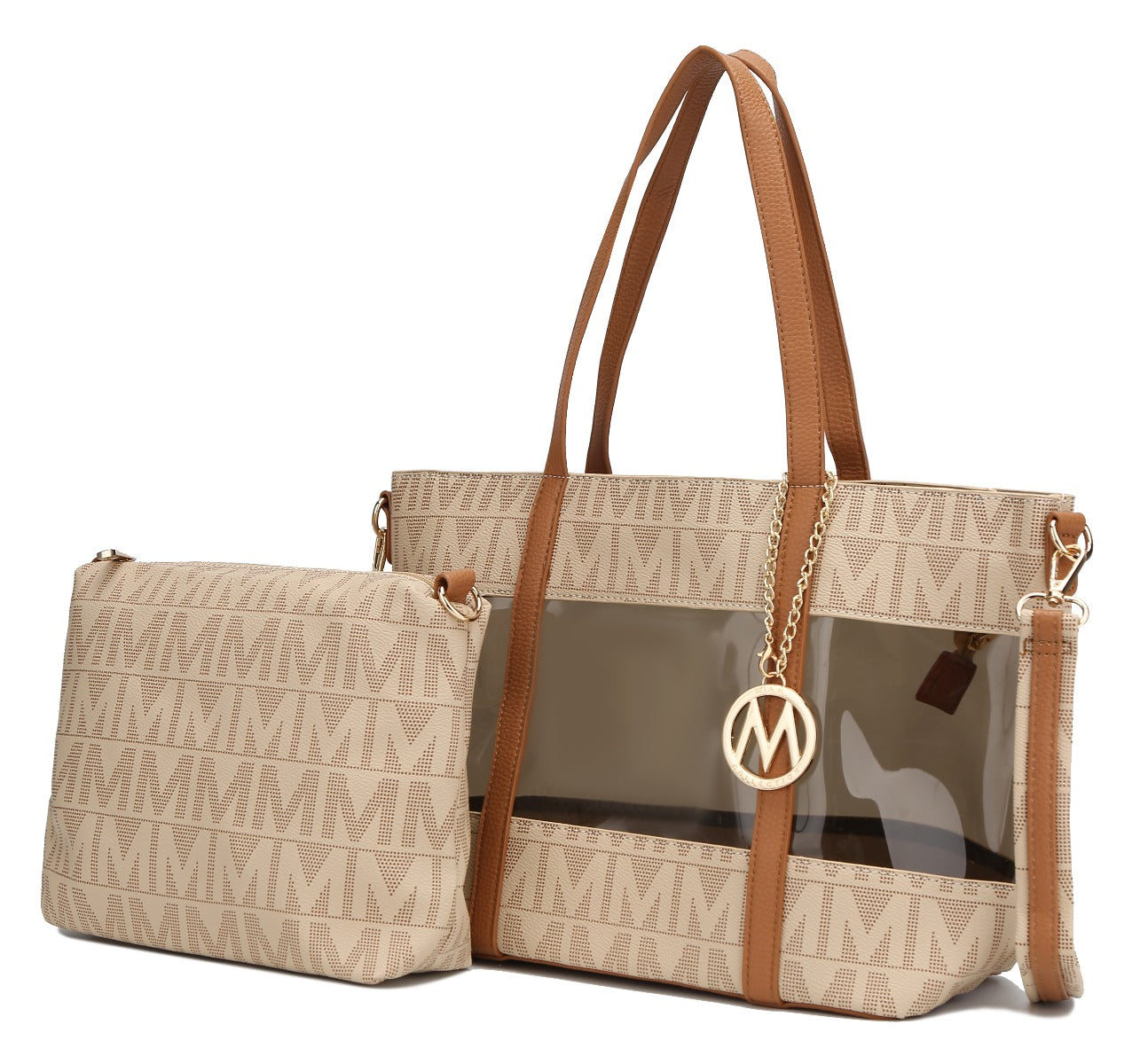 MKF Collection by Mia K. - Belinda Signature Tote Bag and Pouch Set