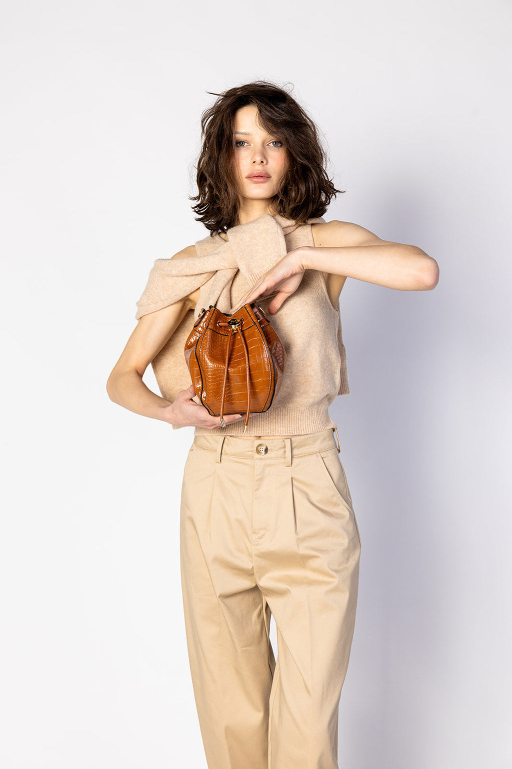 MKF Collection by Mia K. - Cassidy Embossed Bucket Bag
