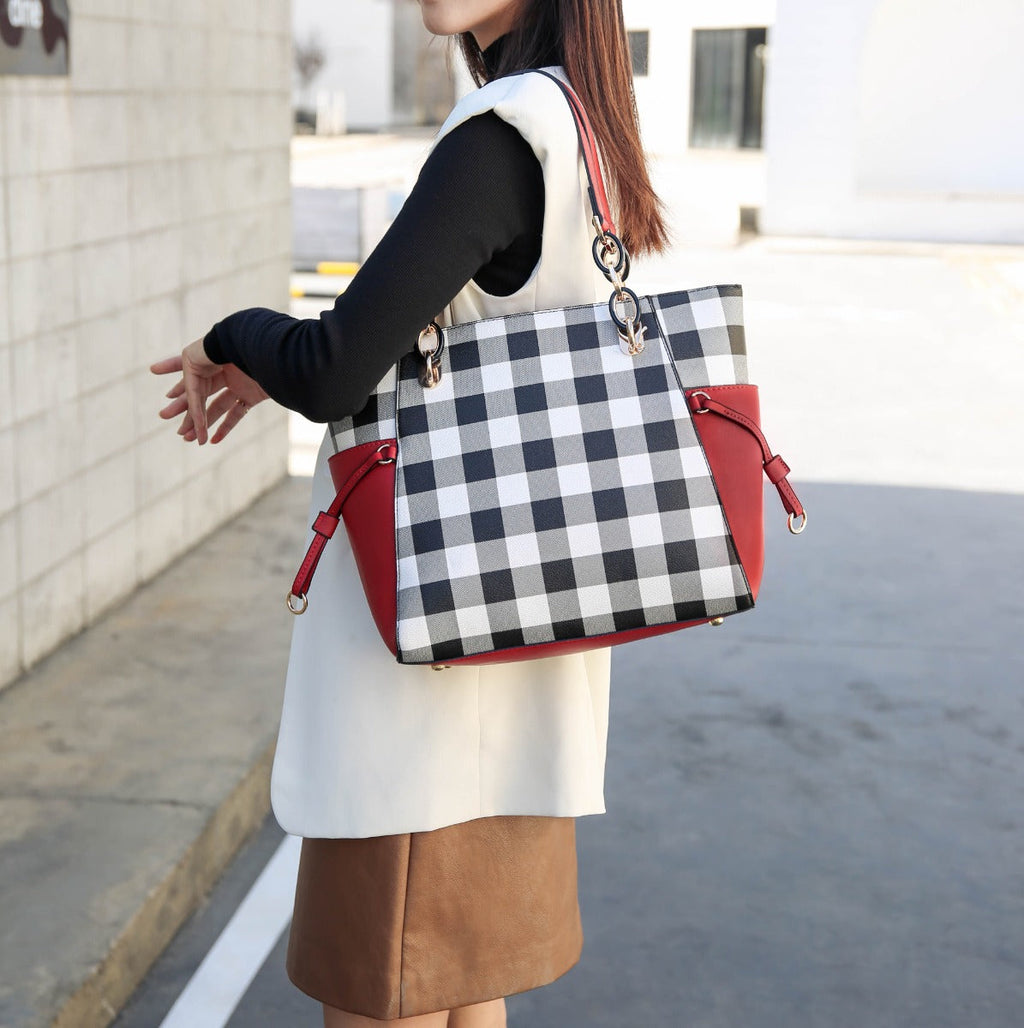 MKF Collection by Mia K. - Yale Tote Bag and Wallet Set