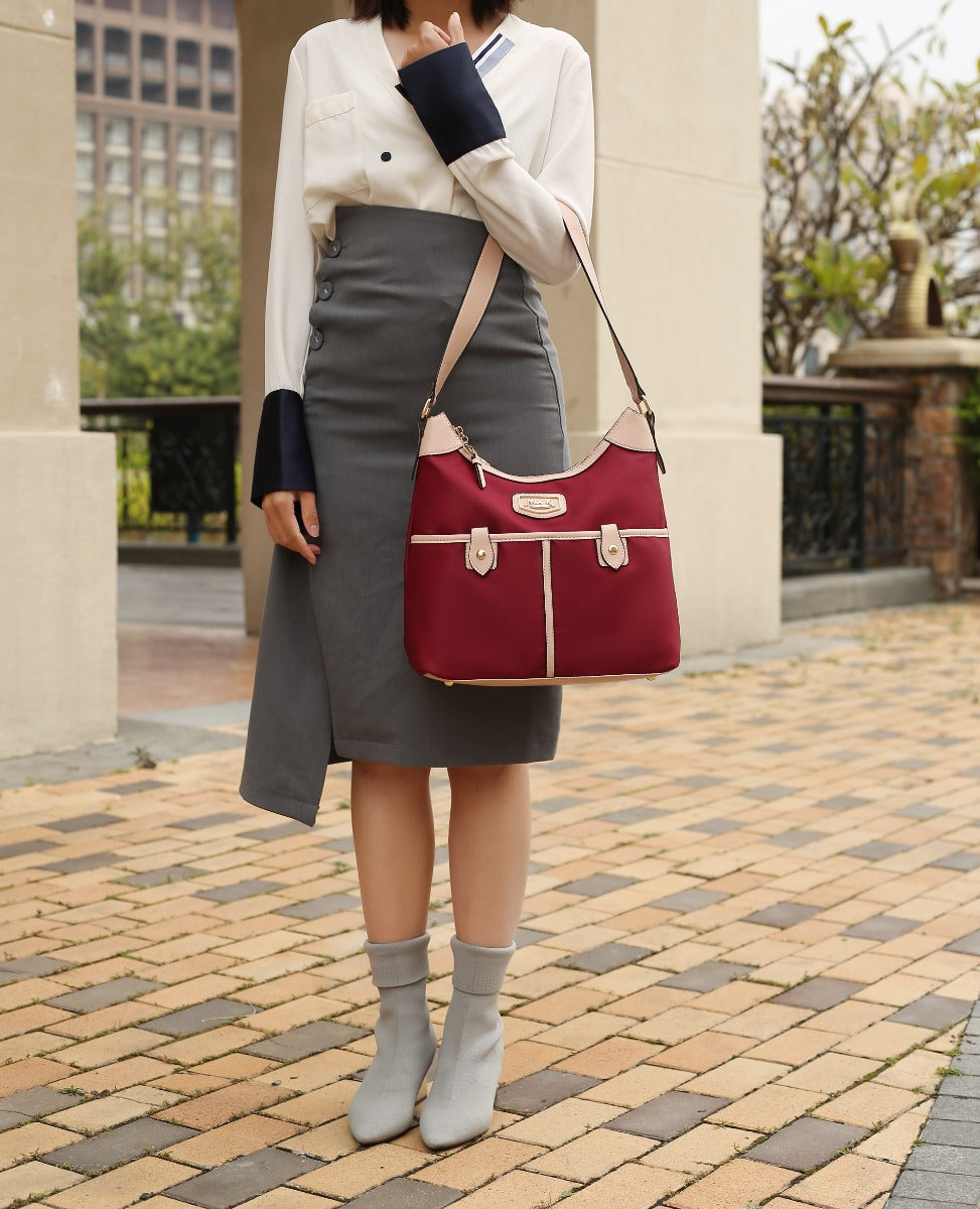 Harper Nylon Shoulder Bag and set